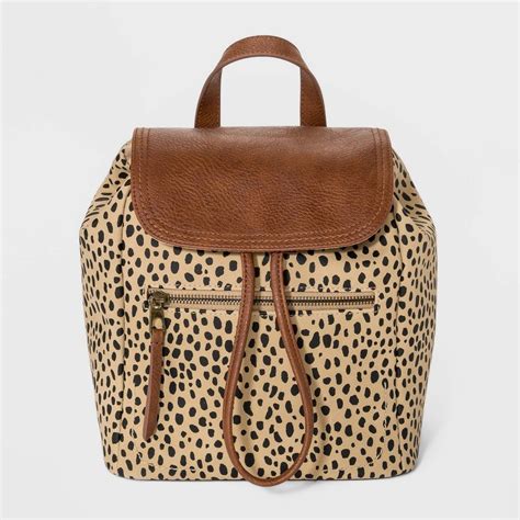 chanel leopard print backpack
